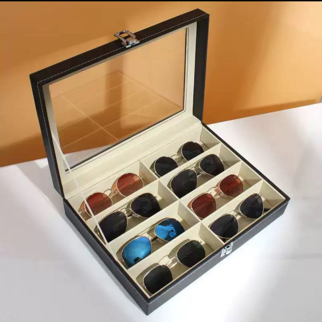 Шкатулка искусственная кожа, 8 x 45 см черный