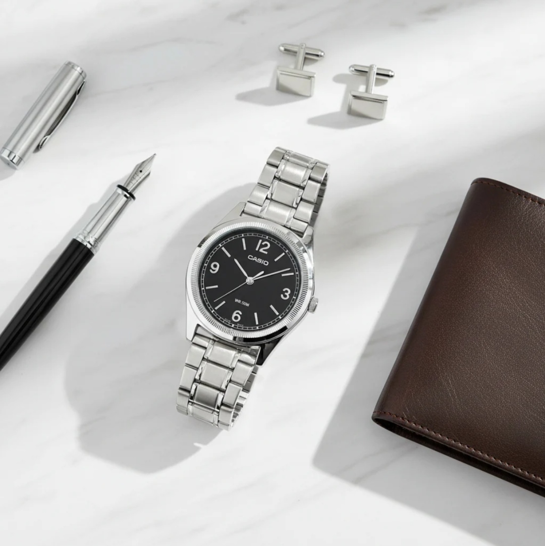 Кварцевые CASIO MTP-B210D-1AVDF нержавеющая сталь