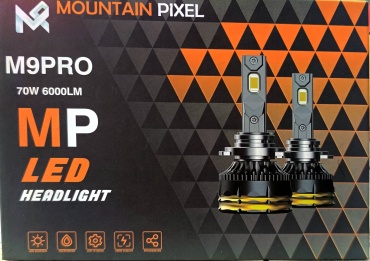 Mountain M светодиодная H1, H11, H16, H3, H4, H7, H8, H9, HB3, HB4, H27/1, H27/2, 2 шт
