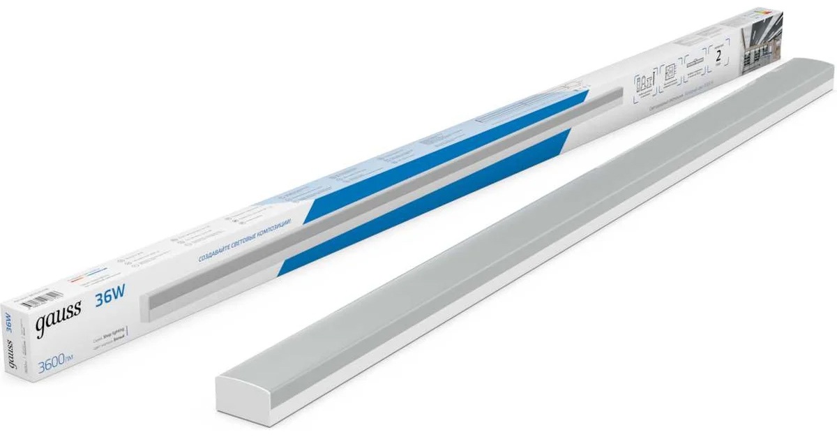 Светильник потолочный Gauss LED 36 Вт белый