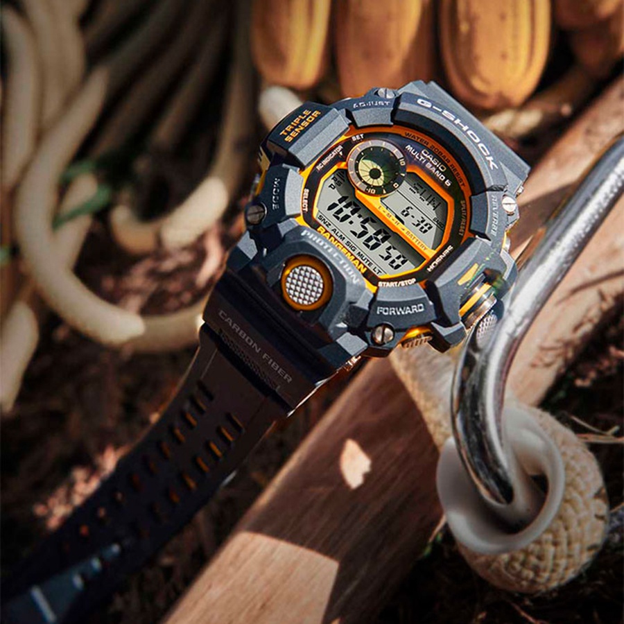 Кварцевые CASIO GW-9400Y-1DR пластик, нержавеющая сталь