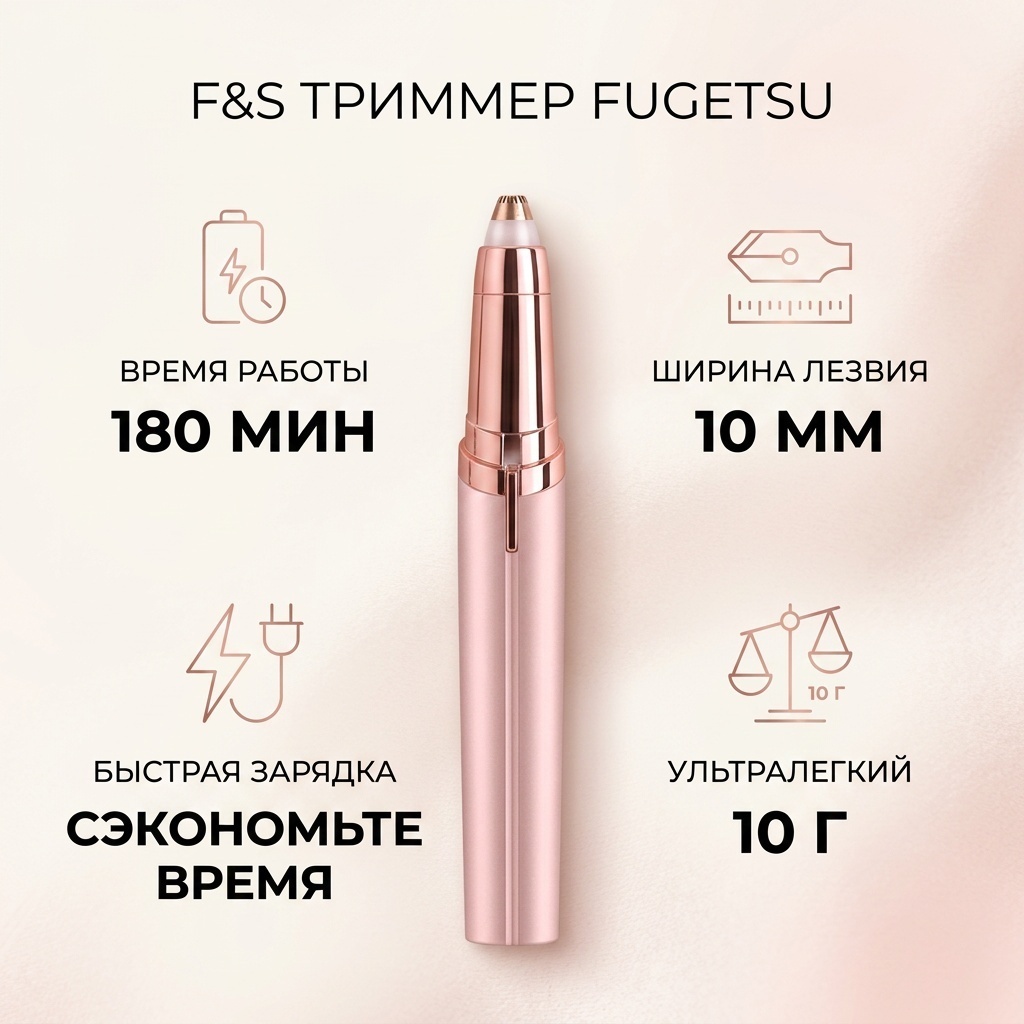 F&S триммер Fugetsu розовый
