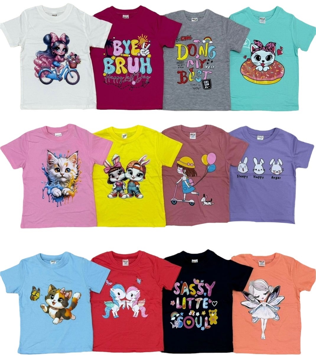 Футболка Akzar kids однотонный мультиколор