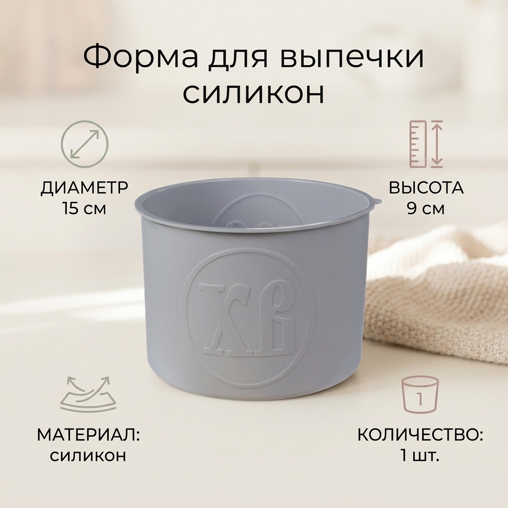 Форма для выпечки силикон, 1 шт