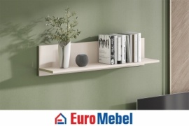 Полка Euromebel Барселона 00071844, 100х19.6x22 см, кремовый