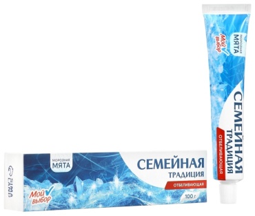 Мой выбор зубная паста Зубная паста «Семейная традиция», отбеливающая, мята 100 мл