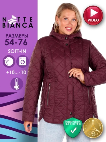 Демисезонная куртка Notte Bianca мультиколор