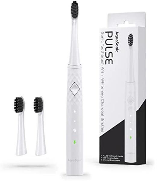 AquaSonic ультразвуковая щетка Pulse щетина средняя белый