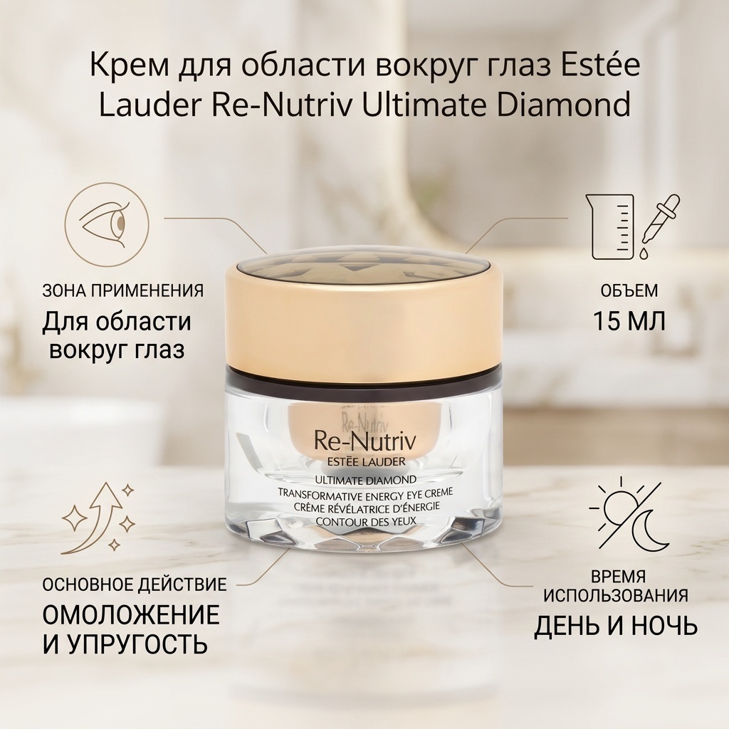 Estee Lauder крем Re-Nutriv Ultimate Diamond Transformative Energy для области вокруг глаз 15 мл