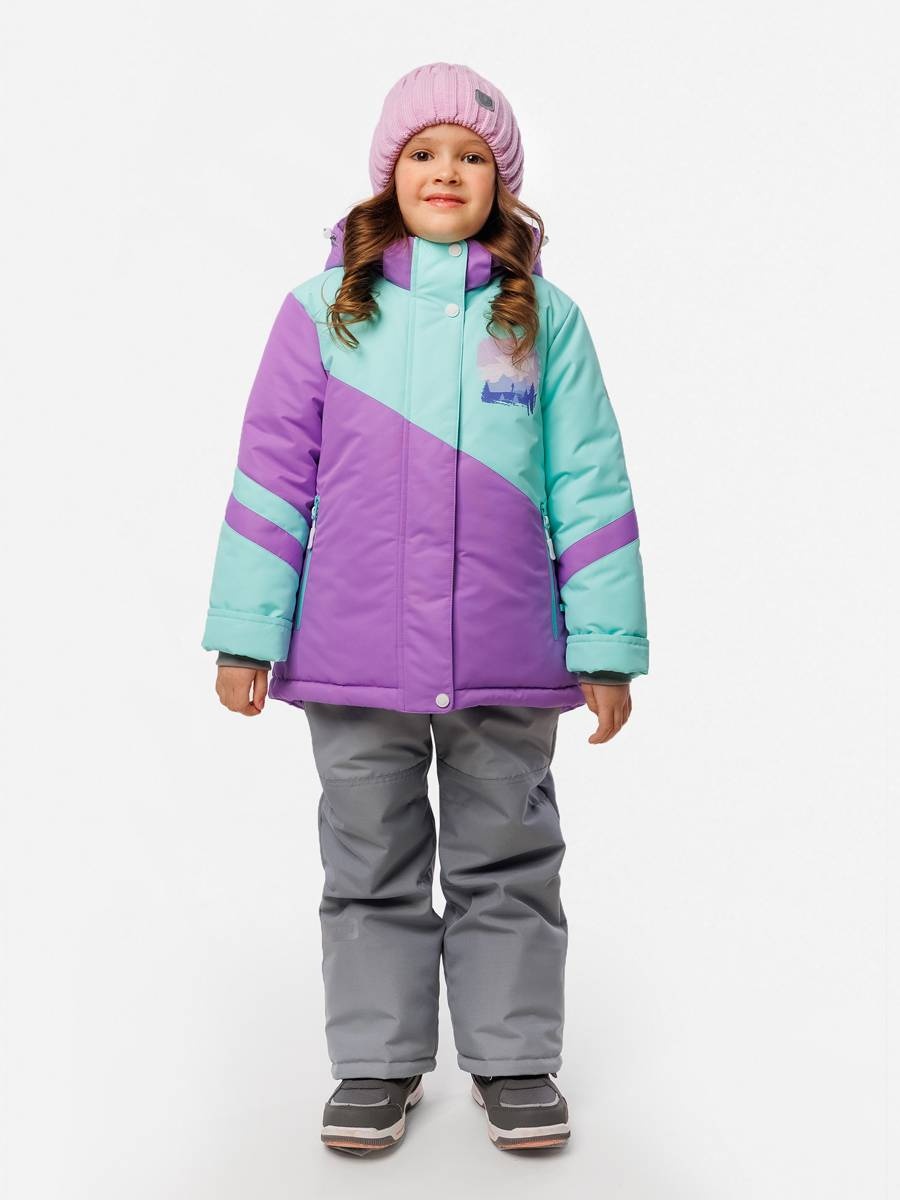 Комплект с комбинезоном Uki kids фиолетовый
