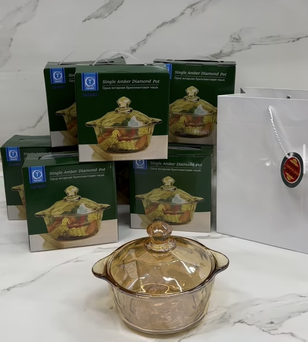 Кастрюля 0.9 л, 399349193 стекло