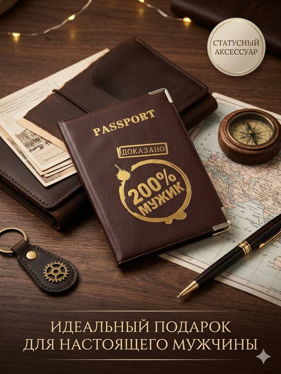 Обложка для паспорта, искусственная кожа