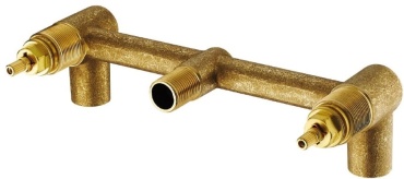 BRAVAT скрытая часть смесителя для раковины Crystal с двумя ручками (D970C-ENG)