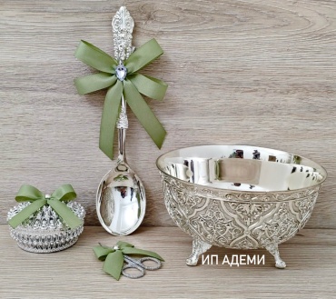 Мельхиоровый набор кыркынан шыгару детский набор