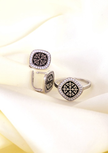 ESTHER er_jewerly "Баян Сулу" — легенда в серебре вес 6.6 г серебро, фианит