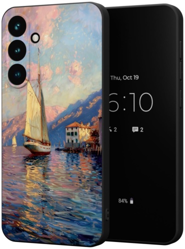 Чехол Mcover для Samsung S24 FE рисунок