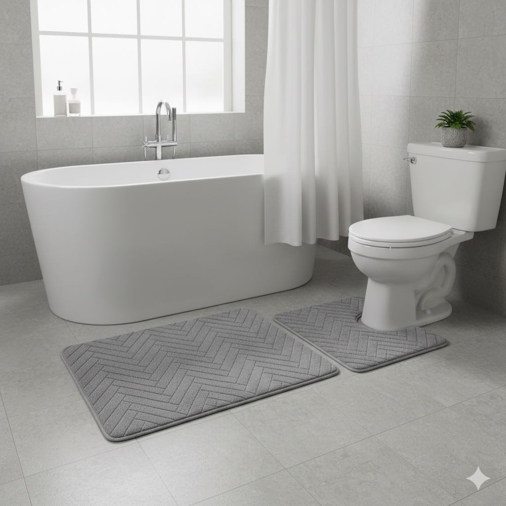 ZEDAR комплект ковриков ZEDAR5080SERY 50x80 см, микрофибра, полиэстер