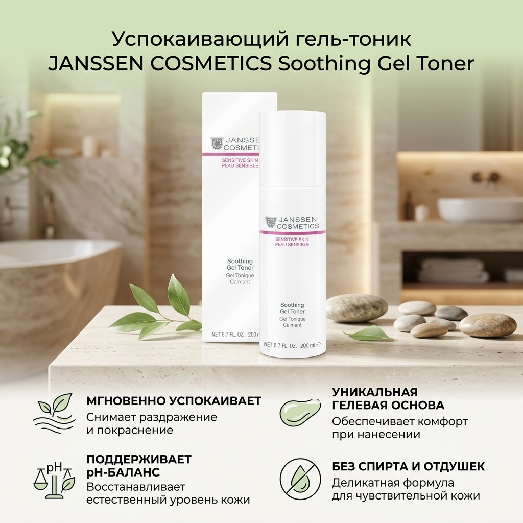 JANSSEN COSMETICS тоник Soothing Gel Toner 200 мл