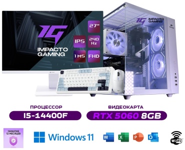 Impacto i5-14400F / RTX 5060 8 Гб / 32 Гб / SSD 1000 Гб / Win 11 Pro