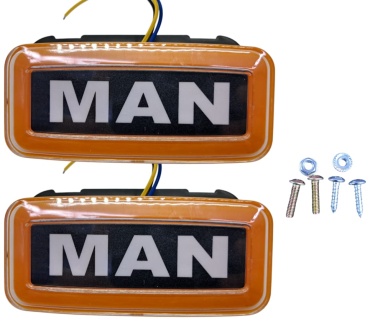 Mikushima подсветка MAN-YELLOW 12-24v 2шт 3.5 Вт квадратная