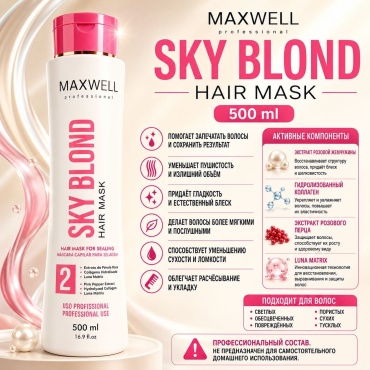 Maxwell ботокс горячий Sky Blond 500 мл