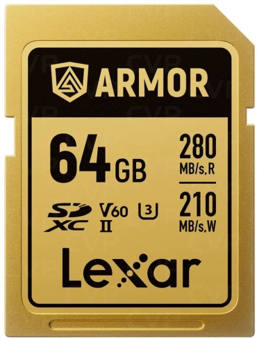 Lexar Secure Digital XC Armor Gold LSDAMGL064G-RNNNG UHS-II 64 Гб