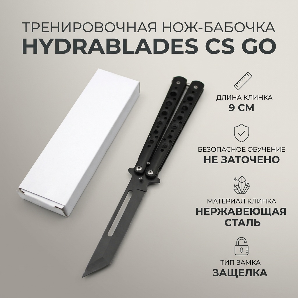 Нож универсальный HYDRABLADES, лезвие: нержавеющая сталь 1 шт