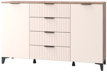 Комод РосМебель Тоскана, 150x44.60x93.5 см, коричневый, бежевый