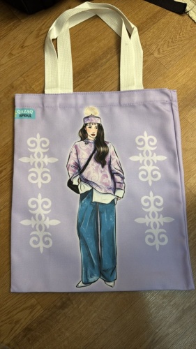 Сумка шоппер QAZAQ brand полиэстер сиреневый