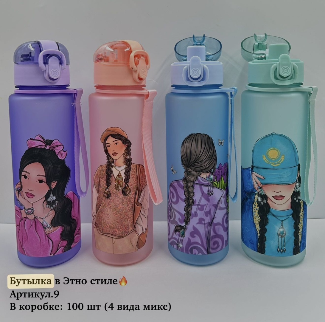 Бутылка 0.75 л мультиколор, винтовая, пластик