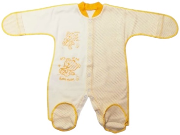 Слип Baby белый, желтый