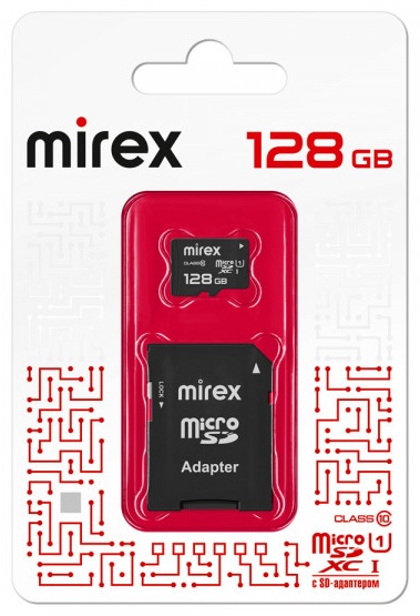 Карта памяти Mirex 4620001059683 128 Гб