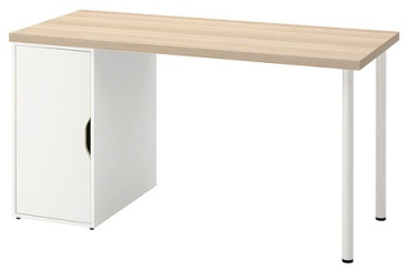 Стол письменный IKEA LAGKAPTEN / ALEX, 140х60x73 см, белый, бежевый