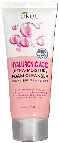 EKEL Hyaluronic Acid Ultra-Moisture пенка 100 мл