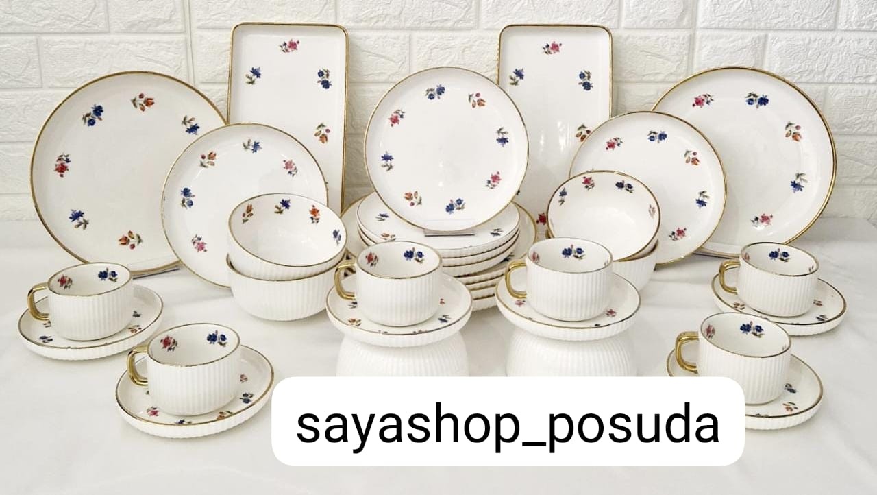 Сервиз на 6 персон SAYA SHOP , предметов: 32, чайно-столовый, керамика