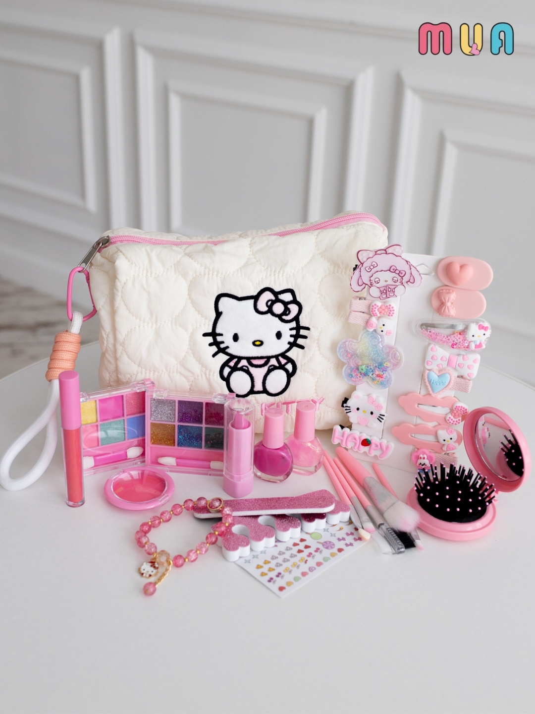 Mua Kids Детская игрушечная косметика для девочек Хеллоу Китти Hello Kitty гипоаллергенная набор 3+ 600 мл