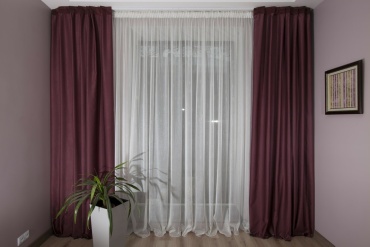 Портьеры Renaissance 250x270 см 2 шт, жаккард, бордовый