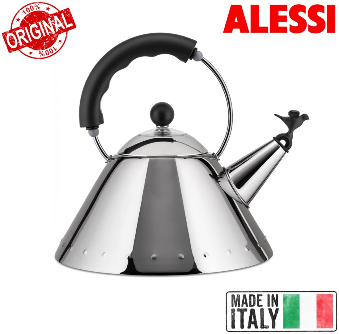 ALESSI ITALY чайник 9093 Michael Graves 2 л, нержавеющая сталь