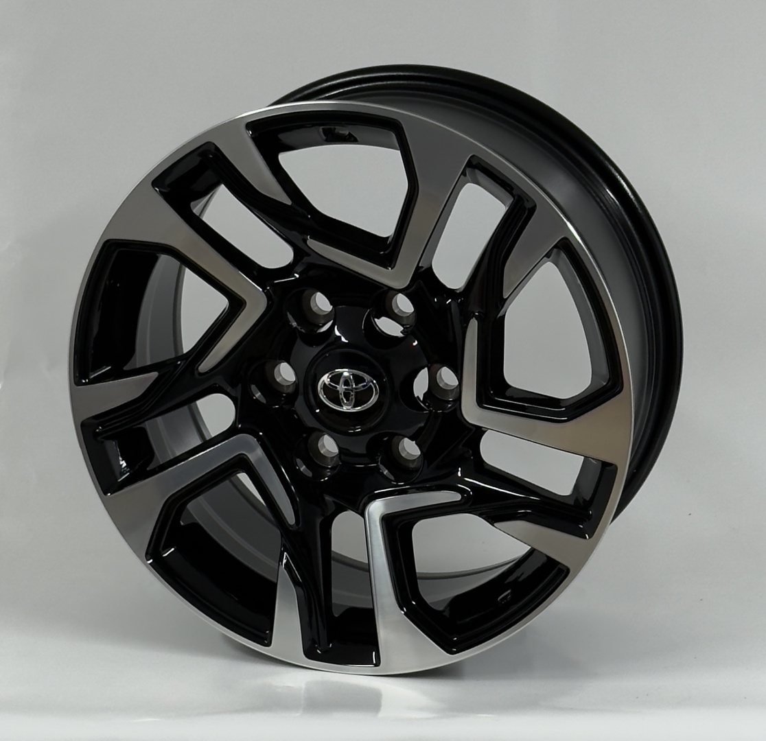 Kipardo H957F 7.5x17/6x139.7 D106.1 ET25 4 диска черный, серебристый