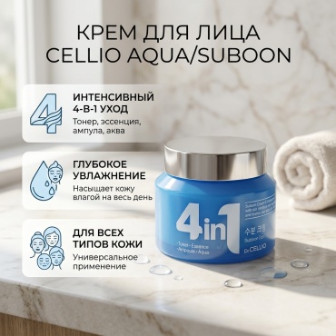 CELLIO крем AQUA/SUBOON для лица 70 мл