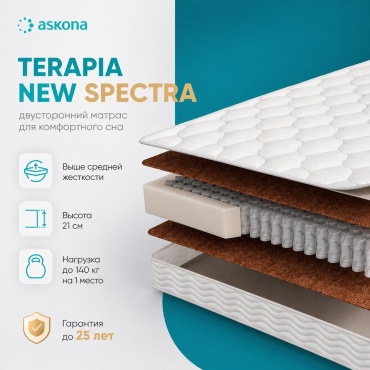 Матрас Askona Terapia New Spectra, 180x200x23 см