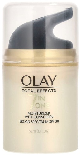Olay крем Total Effects, увлажняющий крем 7 в 1 с солнцезащитными свойствами, SPF 30, 50 мл для лица 50 мл