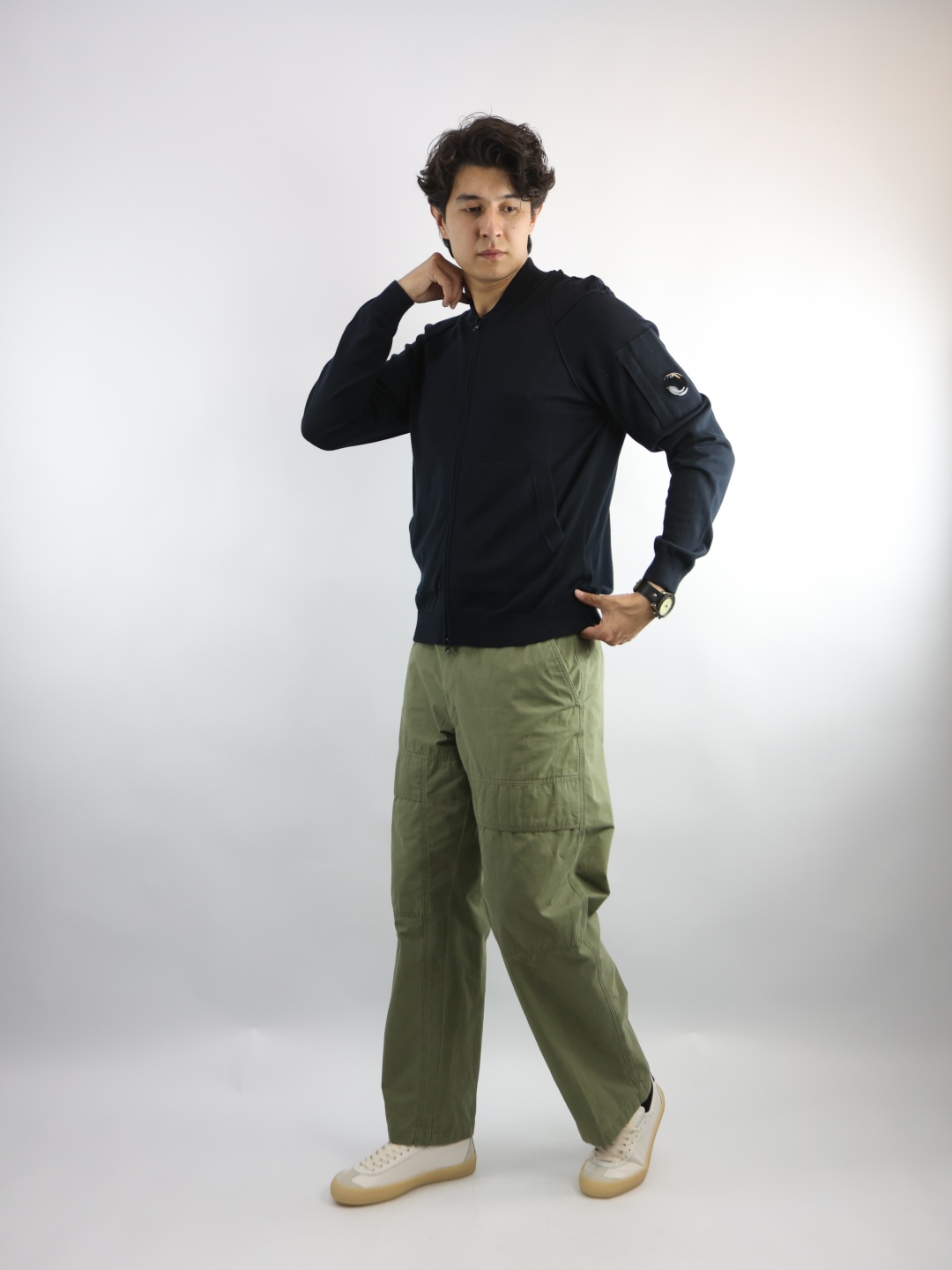 Кардиган CP COMPANY темно-синий