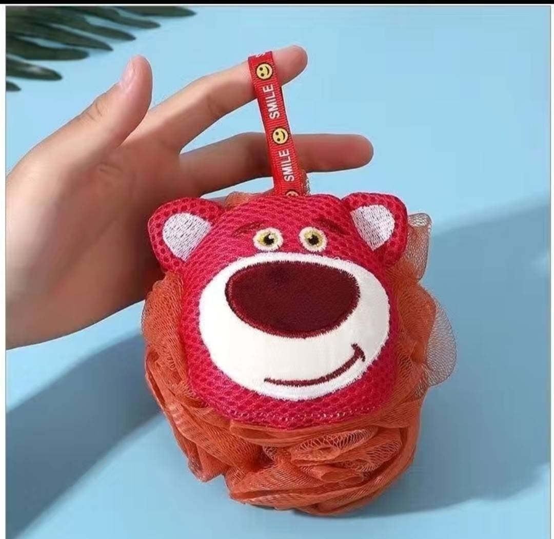 Smile детская мочалка для тела, универсальное красный 1 шт