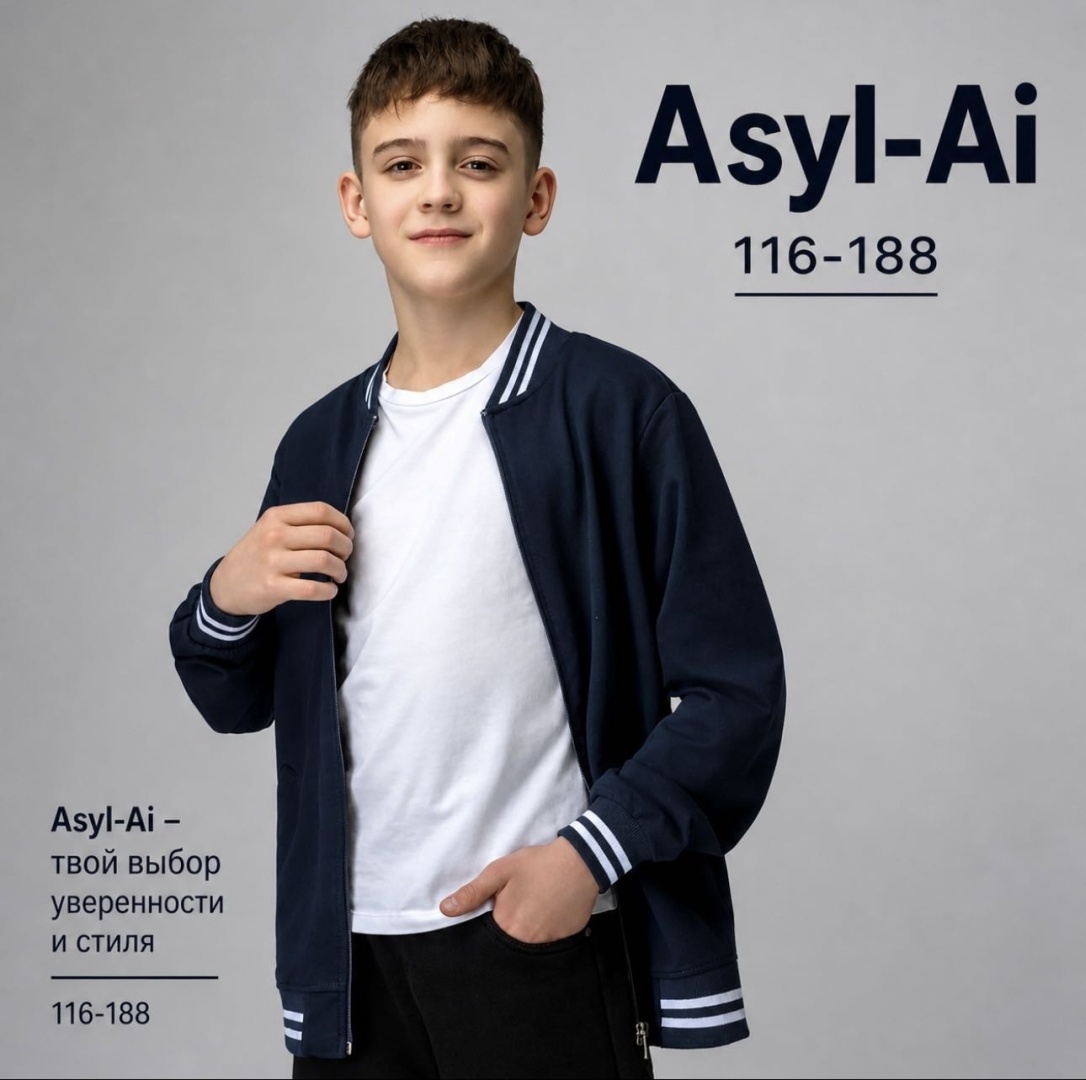 Бомбер Asyl-Ai синий