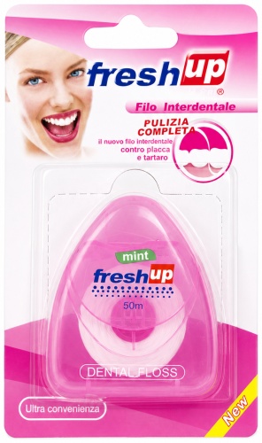FRESH UP Dental Floss Mint ленточная 50 м