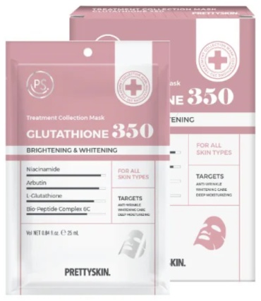 Маска для лица Pretty Skin тканевая Treatment Collection Mask Glutathione 350 25 мл