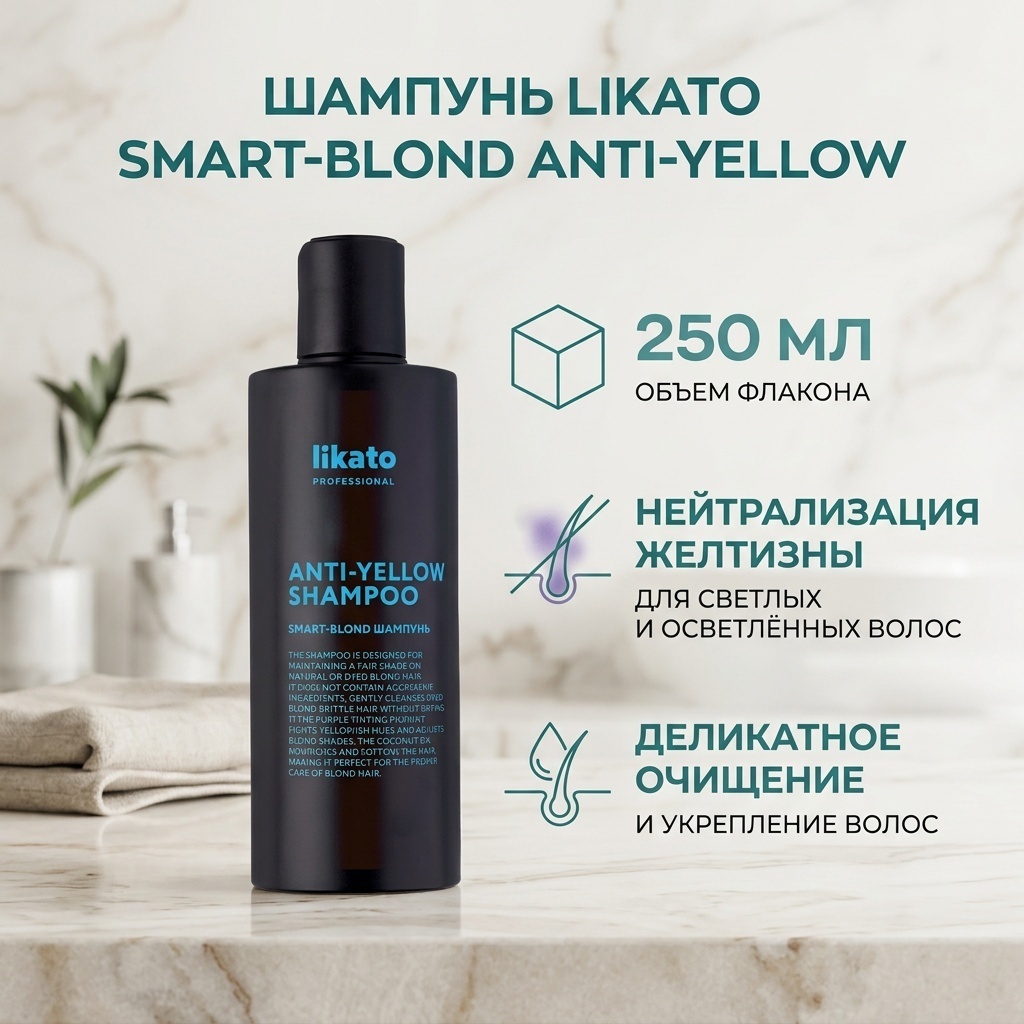 Likato Professional Smart-Blond Anti-Yellow шампунь 250 мл