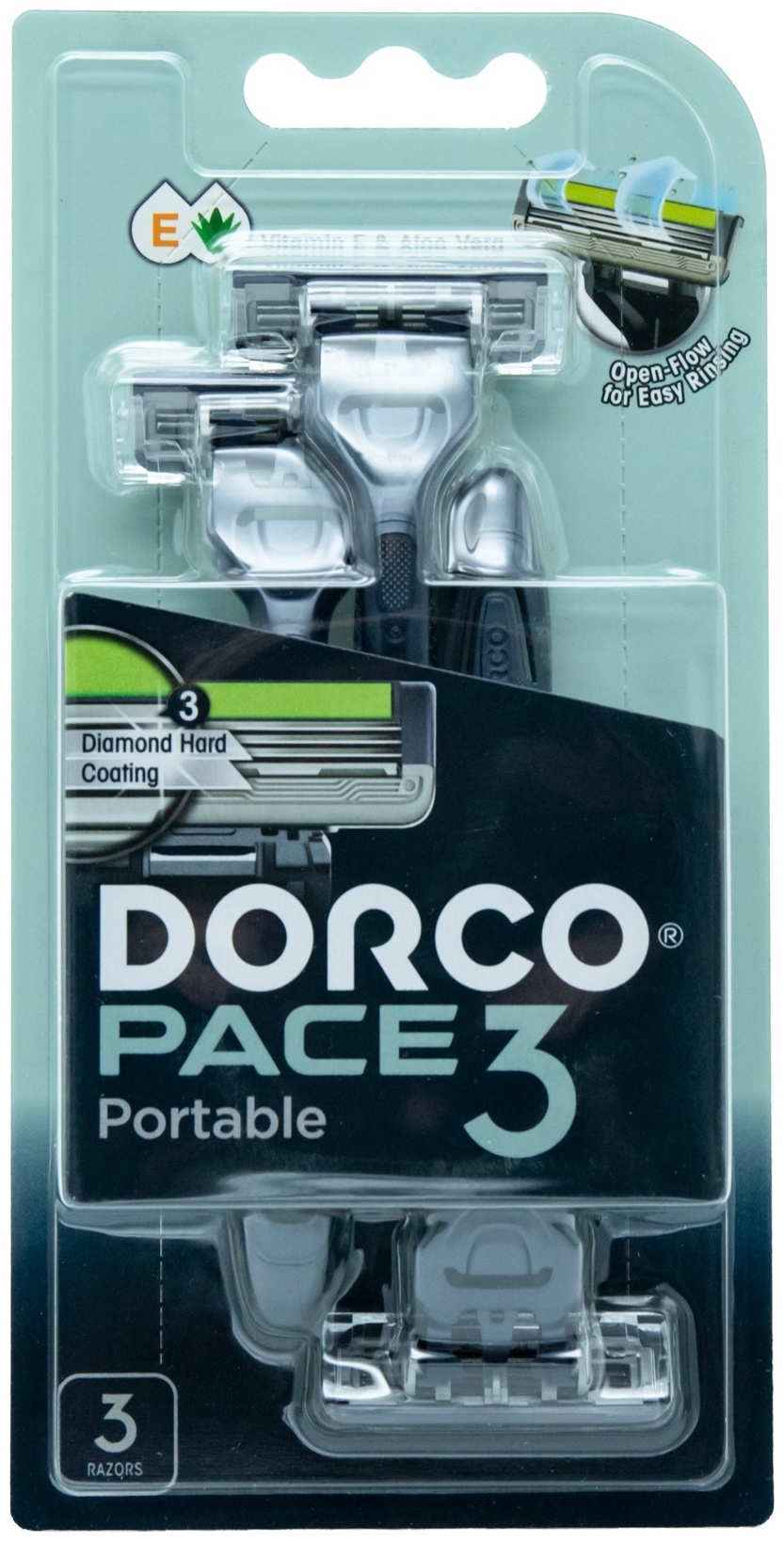 DORCO Pace 3 Portable бритвенный станок 3 шт