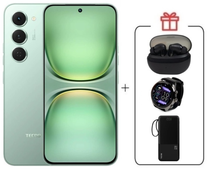 Смартфон TECNO SPARK 40 Pro 8 ГБ/256 ГБ зеленый + подарок